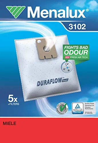 Menalux 3102, Duraflow, 5 Staubbeutel, Weiß