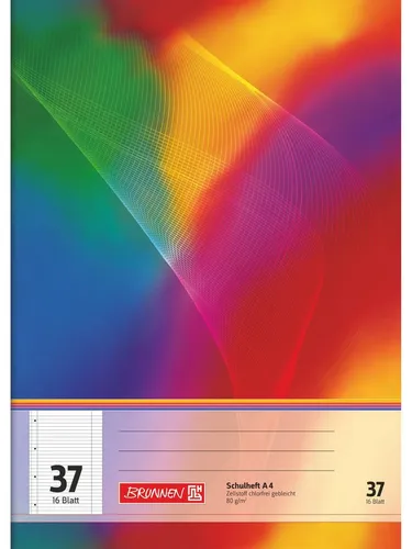 Baier & Schneider Schulheft Schulheft A4 liniert mit Randlinie Lineatur 37 16 Blatt, liniert mit Randlinie innen und außen