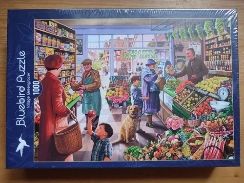Puzzle -Village Greengrocer - 1000 Teile - Bluebird, Steve Crisp (90666)