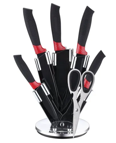 Cheffinger Messer-Set 7-teiliges Profi Messer-Set drehbar Messerset (7-tlg)