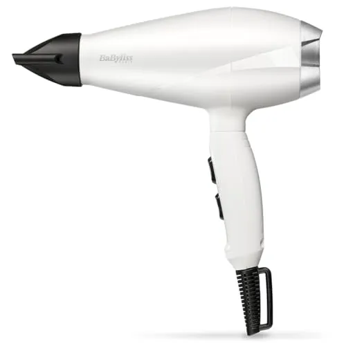 BaByliss 6704WE Haartrockner - Leistungsstarker Haartrockner mit 2000 W, AC-Motor und 27,7 m/s Luftgeschwindigkeit für schnelles Trocknen. Ideal für den täglichen Gebrauch.