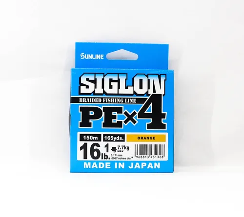Sunline P.E Linie X4 Siglon 150M P.E 1 16LB Orange (1328)