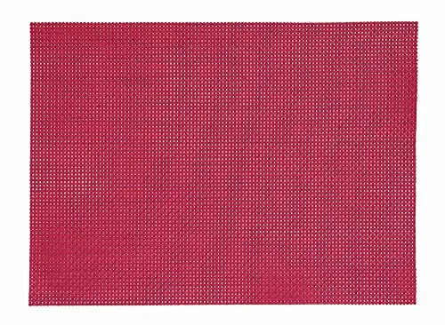 Tischset 45x30cm, 1 Stück Platzdeckchen aus Kunststoff abwaschbar in rot