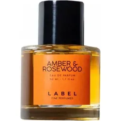 Unisex-Parfüm Label EDP Amber & Rosewood (50ml) - Unisex Duft mit warmen Bernstein- und holzigen Rosenholznoten, ideal für besondere Anlässe oder den Alltag. Erleben Sie Eleganz und Stil mit diesem einzigartigen Eau de Parfum!