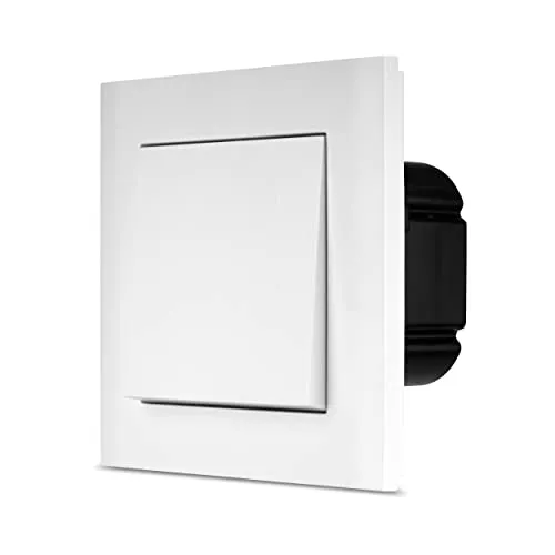 REV Link2Home, WLAN A/W Schalter + Rahmen, App- u. Sprachsteuerung, weiss