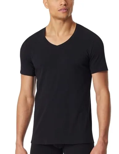 Schiesser T-Shirt V-Ausschnitt Premium Cotton - Herren Unterwäsche aus 95% Bio-Baumwolle, sorgt für ein trockenes Tragegefühl und minimiert Schweißflecken dank hydrophiler Veredelung.