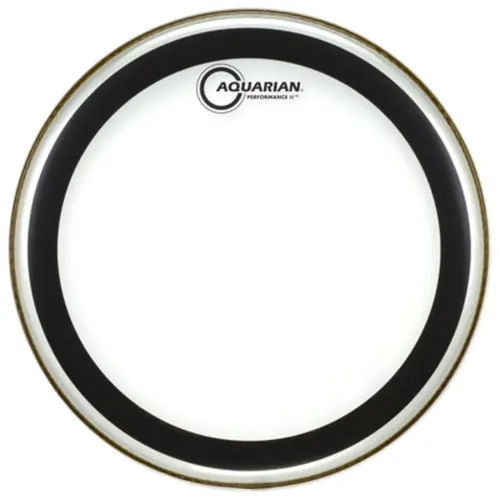 Aquarian Performance II 46 cm (18 Zoll) Bass Drum Fell - Basstrommeln - Klare Performance II mit zwei 7-mil-lagigen Schichten für minimierte Obertöne und unerwünschte Klingel, ideal für professionelle Auftritte.