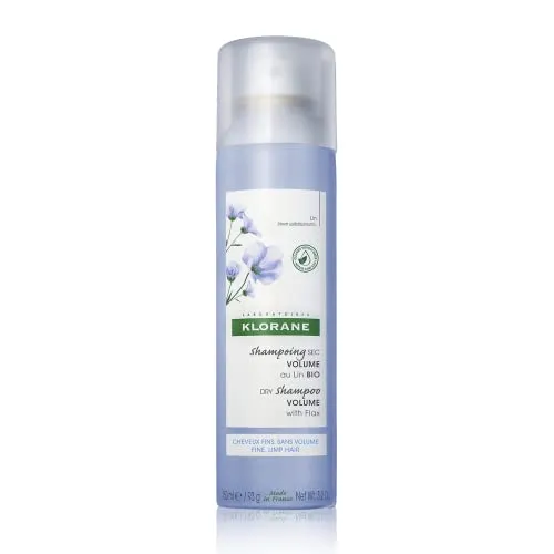 Klorane Leinsamen-Trockenshampoo 150 ml - Effektives Trockenshampoo mit Bio-Leinsamen für voluminöses Haar, reinigt ohne Wasser in nur 2 Minuten. Ideal für alle Haartypen und perfekt für unterwegs.