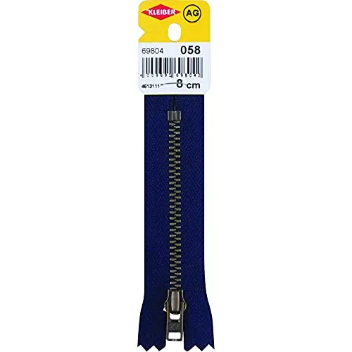 Reißverschluss, Metallschiene