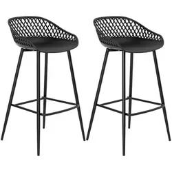 IDIMEX Barhocker IREK 2er Pack in schwarz von IDIMEX