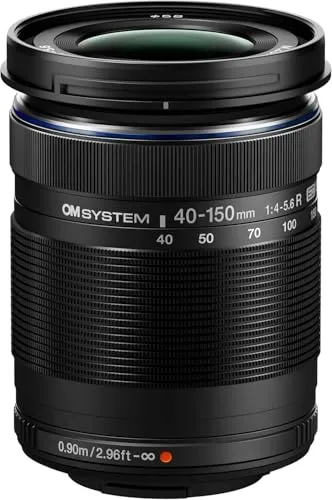 OM SYSTEM M.ZUIKO DIGITAL ED 40-150mm 1:4.0-5.6 R Black - Objektiv für Reisen, Natur und Porträt, ultrakompakt mit herausragender Bildqualität und nahezu lautlosem Autofokus – idealer Reisebegleiter.
