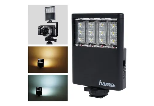 Hama LED Panel Flächen-Lampe Video-Leuchte Foto-Licht Blitzgerät, (Kamera-Licht)