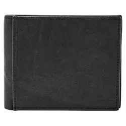 Fossil Ingram Herren Geldbörse Schwarz Leder, ML3781001 - Elegante Bifold Geldbörse aus hochwertigem Leder, ausgestattet mit zahlreichen Fächern für Karten und Bargeld. Ideal für den täglichen Gebrauch und stilvolle Aufbewahrung.