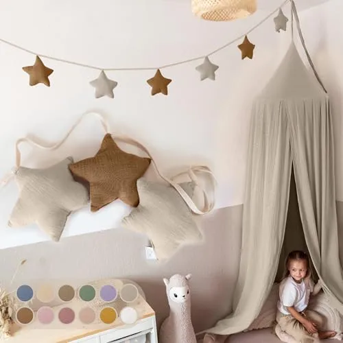 LILIMAUS Sternen Wimpelkette Stoff von lilimaus