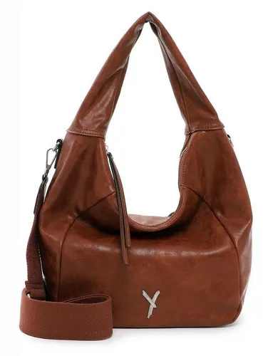 SURI FREY Schultertasche Gracey - Stilvolle Hobo-Tasche - Schultertasche aus hochwertigem Material, geräumig für Bücher und Laptop, mit abnehmbarem, verstellbarem Schulterriemen und praktischem Zipperfach.