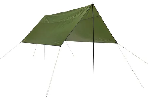 Shelter ZUNI 4 Sonnensegel, Capulet Olive - Quadratisches Sonnensegel in olivgrün für effektiven Sonnenschutz und stilvolle Gestaltung im Garten oder auf der Terrasse.