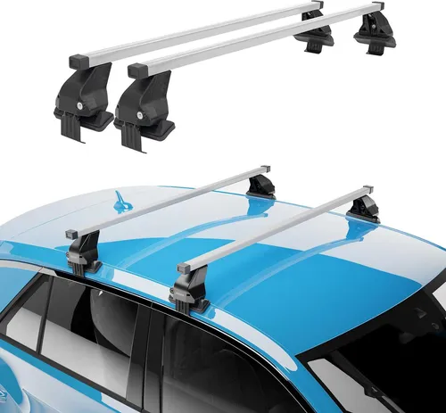 OMAC Dachträger Menabo für Mazda MX-30 2020-2025 - Dachgepäckträger aus hochwertigem, leichtem Stahl, abnehmbar und wasserbeständig. Perfekt für Fahrräder, Ski und Kajaks, ideal für Abenteuer und Reisen.