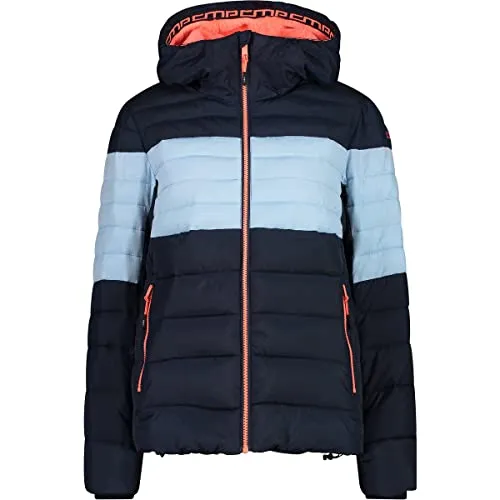 CMP Steppjacke in Dunkelblau - 38 - Funktionsjacke mit Feel Warm Flock Technologie, wärmeisolierend, atmungsaktiv und wasserabweisend. Ideal für Outdoor-Aktivitäten bei jedem Wetter.