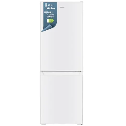 homeX Kühl-Gefrierkombination CFS1110-W - Kühlschrank mit 173 Liter Nutzinhalt, freistehend und energieeffizient (Klasse C) – ideal für kleine Küchen und Haushalte.