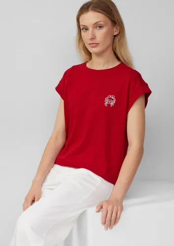 s.Oliver Kurzarmshirt T-Shirt T-Shirt im Relaxed Fit mit kleinem Artwork