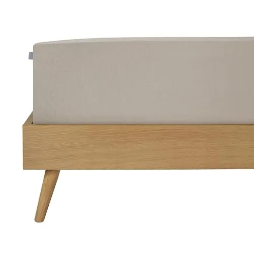 Schiesser Premium Spannbettlaken Flexi | 95|5 Wohlfühlformel | Helltaupe - Spannbetttuch aus nachhaltiger Produktion, für Matratzen 90x190cm bis 100x220cm, bis 25cm hoch. Mit hochwertigem Rundumgummi für perfekten Halt und 95% Baumwolle für ein angenehmes Hautgefühl.