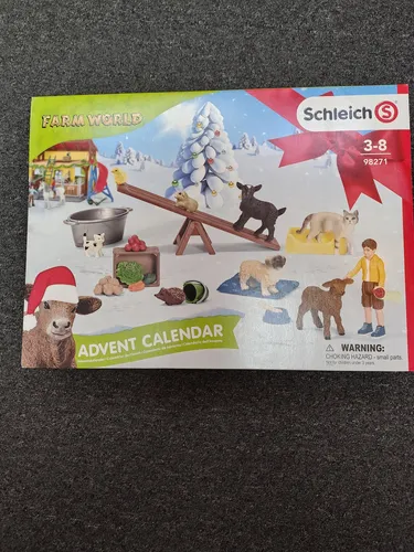 Schleich® 98271 Farm World Adventskalender 2021 - Adventskalender mit 24 Überraschungen, ideal für Tierliebhaber und perfekt für die Vorweihnachtszeit. Fördert die Fantasie von Kindern unter 5 Jahren.