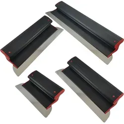 Flächenspachtel Set 4 St. - Ultraleicht und flexibel - Spachtel Set mit 4 verschiedenen Breiten (25-80cm), ergonomischem Griff und flexiblem Blatt für müheloses Arbeiten. Ideal für Profis und Heimwerker.