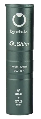 By.Schulz By.Schulz Unisex – Erwachsene G.Shim Distanzhülse, Schwarz, 120 mm