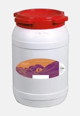 BasicNature Weithalstonne 20L, rund - Camping-Zubehör, robuster Kanister aus weißem Material, ideal für Wasser- und Flüssigkeitslagerung beim Camping