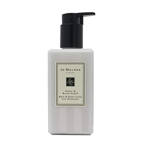 Jo Malone Peony & Blush Suede Hand & Body Lotion 250 ml - Körperlotion mit luxuriösem Duft von Pfingstrose und Wildleder, spendet intensive Feuchtigkeit für samtweiche Haut.