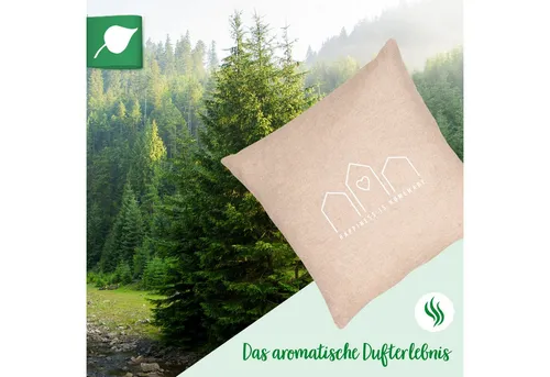 herbalind Zirbenkissen Happiness is Homemade in beige von herbalind