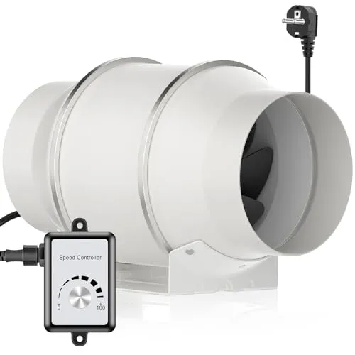 HG Power Rohrventilator 150mm Regelbar, 647m³/h