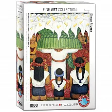 eurographics Puzzle - Das Blumenfest von Santa Anita von Diego Rivera - 1000 Teile 300849