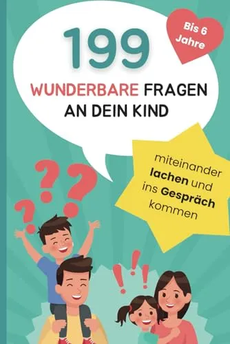 Produktbild wunderbare Fragen an dein Kind: Miteinander lachen und ins Gespräch kommen | liebevolles Fragespiel für Kinder bis 6 Jahre 199