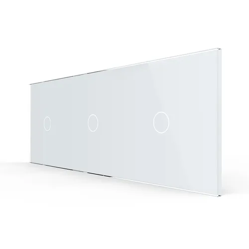 Livolo Glasblende Glasrahmen Glasabdeckung für Touch Lichtschalter Schalter Weiß