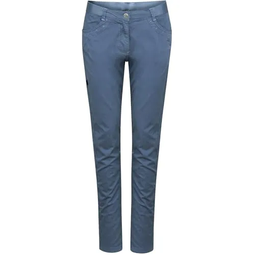 Chillaz Women's Anden Boulderhose Gr 38 blau - Vielseitige Boulderhose für Frauen im Skinny-Schnitt, ideal für Bouldern; aus 98% Baumwolle und 2% Elasthan für optimalen Stretch und Komfort.