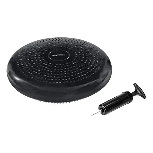 Amazon Basics Schwarzes, rundes Balancekissen von Amazon