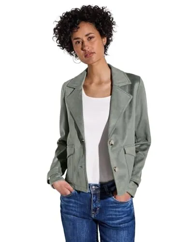 STREET ONE Damen A212610 Velours Jacke
