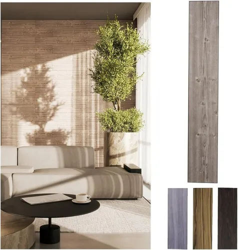 MDEKOR 3D Wandpaneel MDEKOR XPS Dekorative für Innenräume, (48-tlg) 8 m², Holzoptik 16,7x100 cm 03D, Paneele 4 mm dick