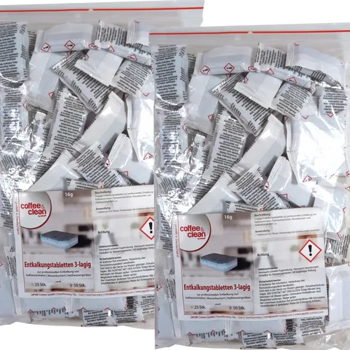 Premium Entkalkungstabletten 3-lagig f. Kaffeevollautomaten von Siemens Jura 100