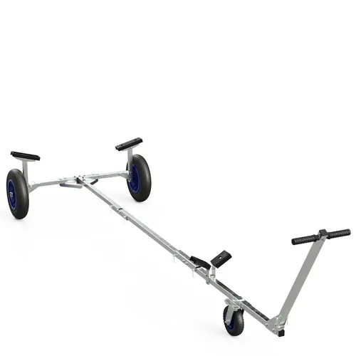 SUPROD Faltbarer Bootswagen TR350-L-LU - Transportwagen für Boote, faltbar und leicht, mit einer maximalen Belastbarkeit von 160 kg – ideal für den einfachen Transport von Wasserfahrzeugen.