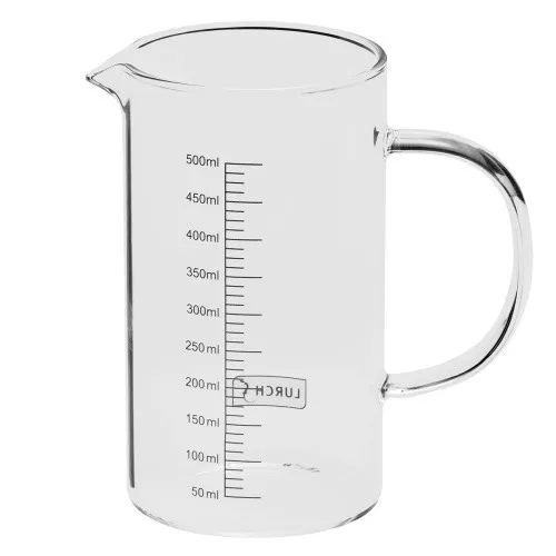 LURCH Messkrug Borosilikatglas 0,5l