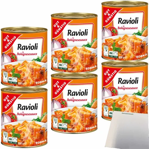 Gut&Günstig Ravioli in Bolognesesauce 6x800g Dose usy Block