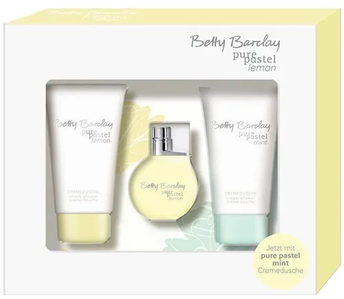 Betty Barclay Pure Pastel Lemon Trio Set Eau de Toilette Natural Spray 20ml