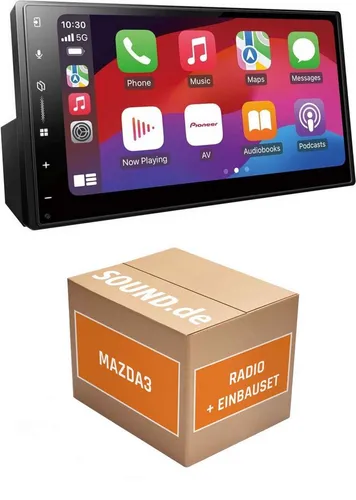 JUST SOUND best choice for caraudio Autoradio Einbauset Pioneer SPH-DA77DAB Mazda3 BL Autoradio (Freisprecheinrichtung)