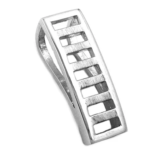 Anhänger aus 925 Silber Viereck rhodiniert Silberanhänger Damen