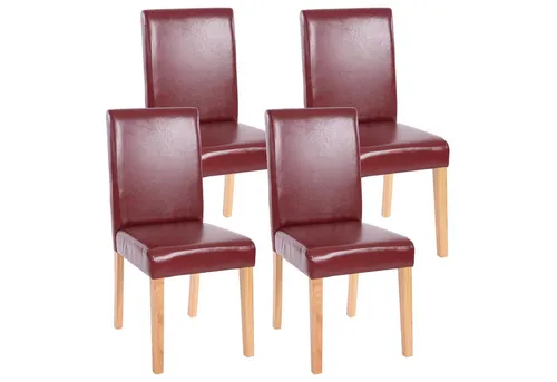 PROREGAL® Esszimmerstuhl Esszimmerstuhl klassisch und zeitlos HxBxT 90x43x56cm Material, Farbe (4 St), Mit hochwertigem Bezug, erhältlich in vielen Ausführungen