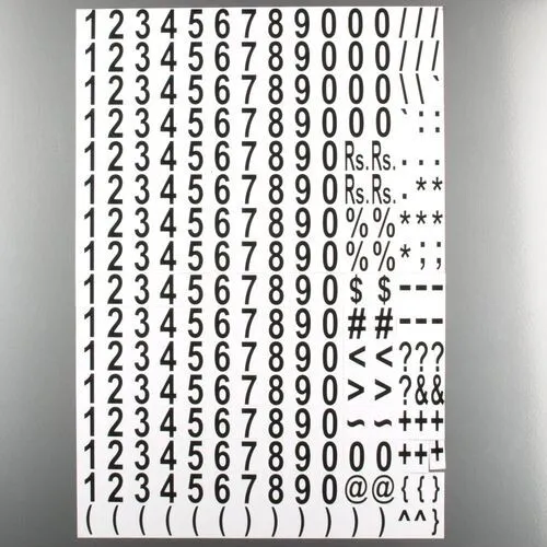 Produktbild Magnetzahlen, MagPaint Numbers, Set mit 240 Zeichen -makieren - beschriften -