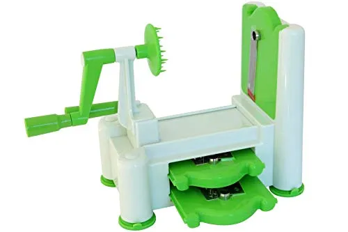 Küchenhelfer Spiralschneider Deluxe Gemüseschneider Gemüse Schäler Zerkleinerer 3 Klingen