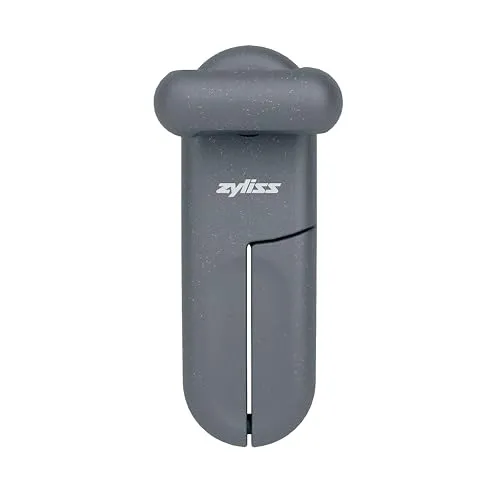 Zyliss Magican Dosenöffner, Edelstahl/Kunststoff, Dosenöffner Ohne Scharfe Kanten, Lock‑On-Technologie, Manuell, Ergonomischer Griff, Profi Küchenutensil, Robust, 5‑Jahre‑Garantie, Grau